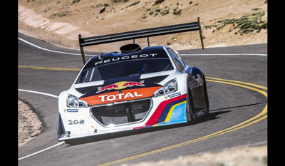 Peugeot 208 T16 Pikes Peak 2013 Winner with Sébastien Loëb - Pikes Peak Hill Climb Record 2